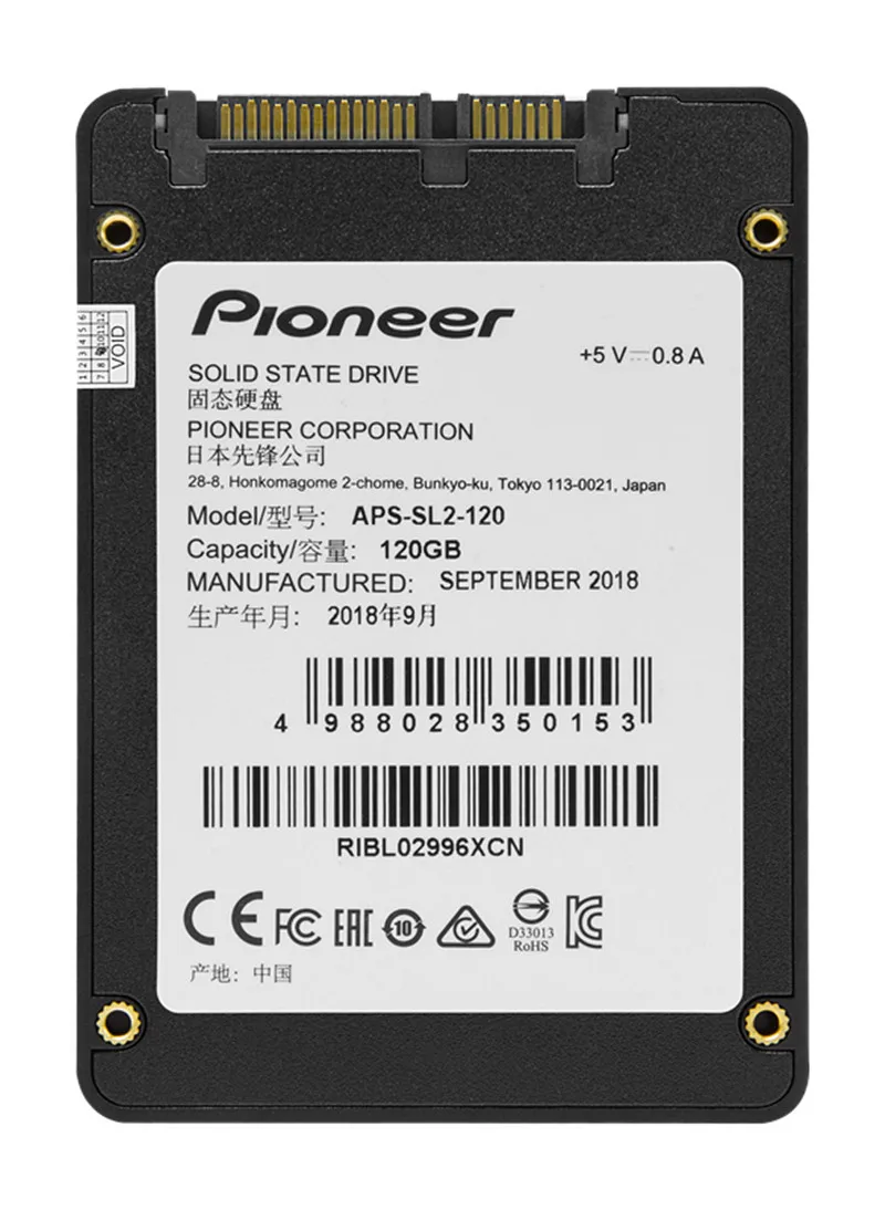 Pioneer APS-SL2 480 ГБ 2,5 дюйма SATA III HDD жесткий диск HD SSD ноутбук PC 480G Внутренний твердотельный привод