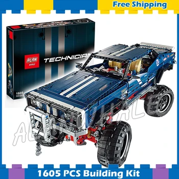 

1605pcs Techinic Remote Controlled 4x4 Crawler Exclusive Edition LED Light 20011 Model Building Blocks Sets Compatible With Lago