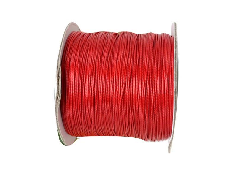 

0.5mm Colorfast Red Korea Polyester Wax Cord Waxed Thread+200yds/roll+Jewelry Bracelet Necklace Wire String Accessories