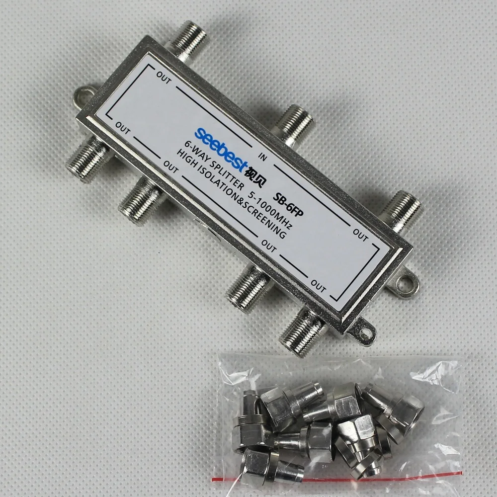 Seebest 6FP digital cable signal splitter one point six CCTV dragging a