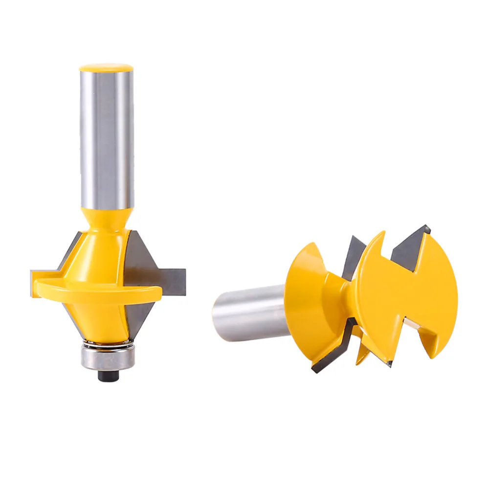 

Best price 2 Bit Tongue and Groove Edge Banding Router Bit Set - 1/2 inch Shank
