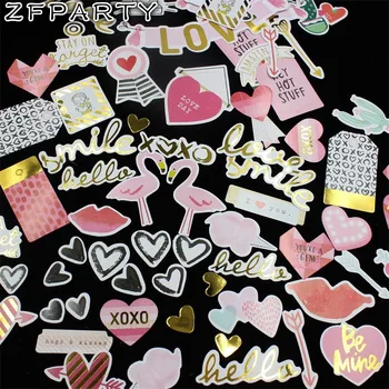 

ZFPARTY 70pcs Love Day Colorful Cardstock Die Cuts for Scrapbooking/Card Making/Journaling Project DIY Craft