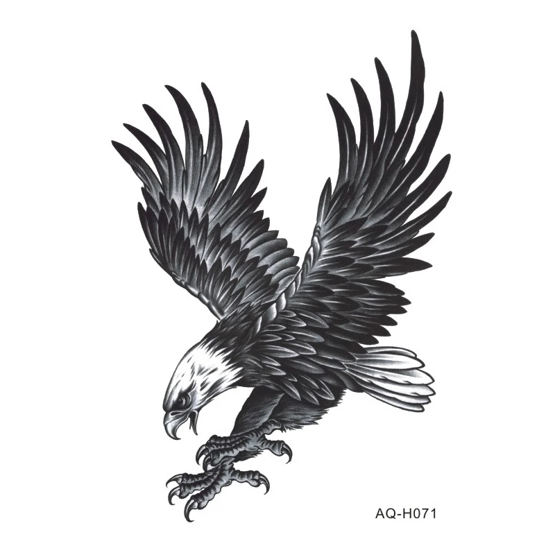 Большой рукав для руки временная татуировка наклейка Power Eagle Arm художественная