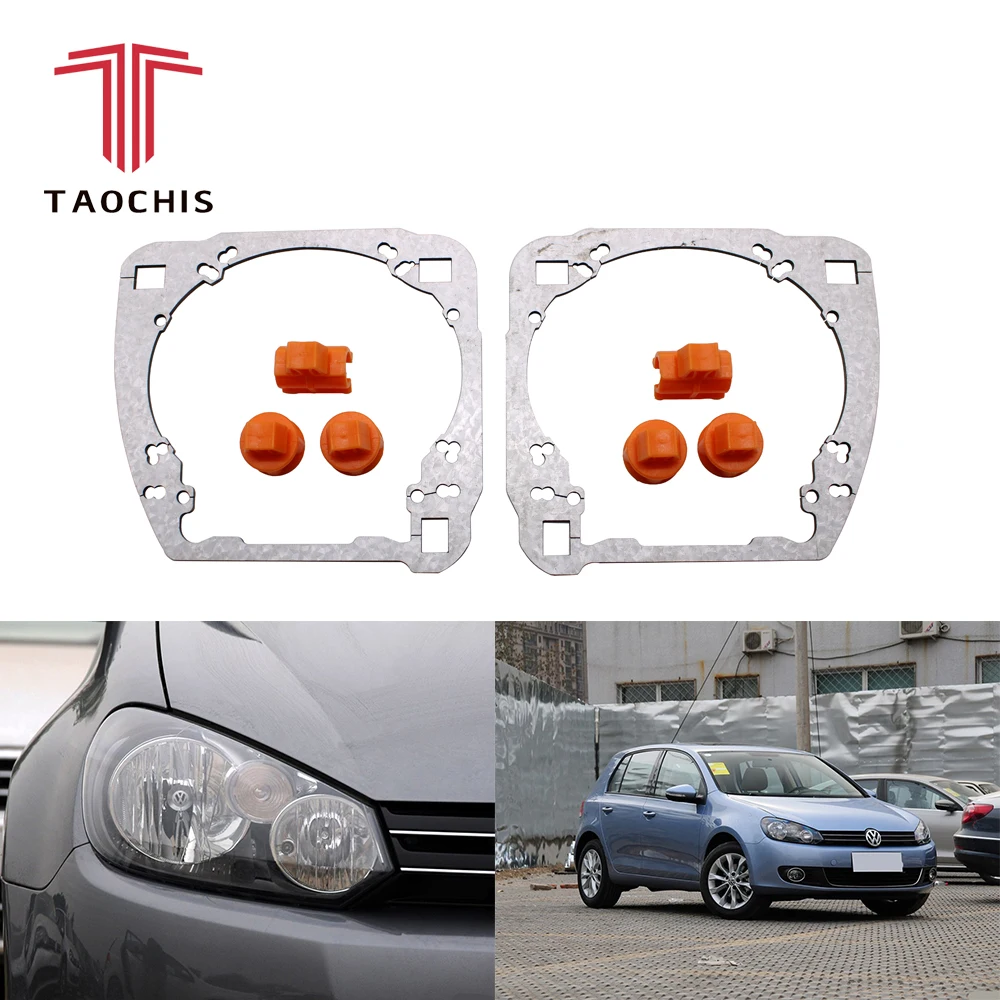 Taochis Retrofit adapter frame Headlight Bracket for VW Volkswagen Golf