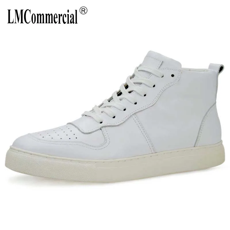 

cowhide military boots mens British retro spring autumn winter Korean leisure high top men's shoes Martin boots cowboy boots