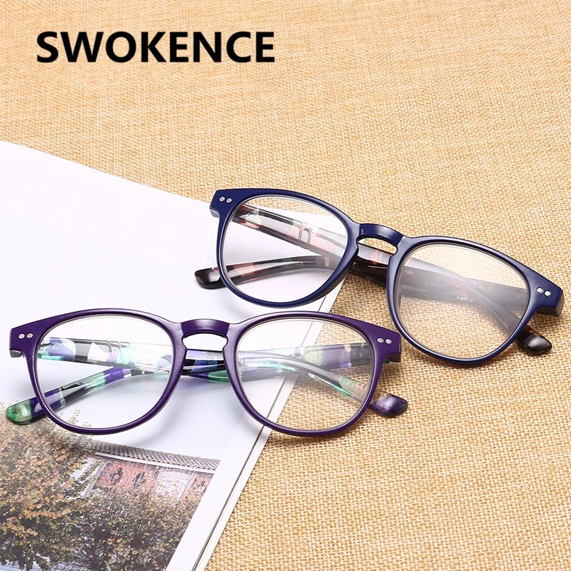 

SWOKENCE Special Sale Spring Hinge Reading Glasses Women Men Business Office Workers's Anti-fatigue Presbyopic Glasses R156