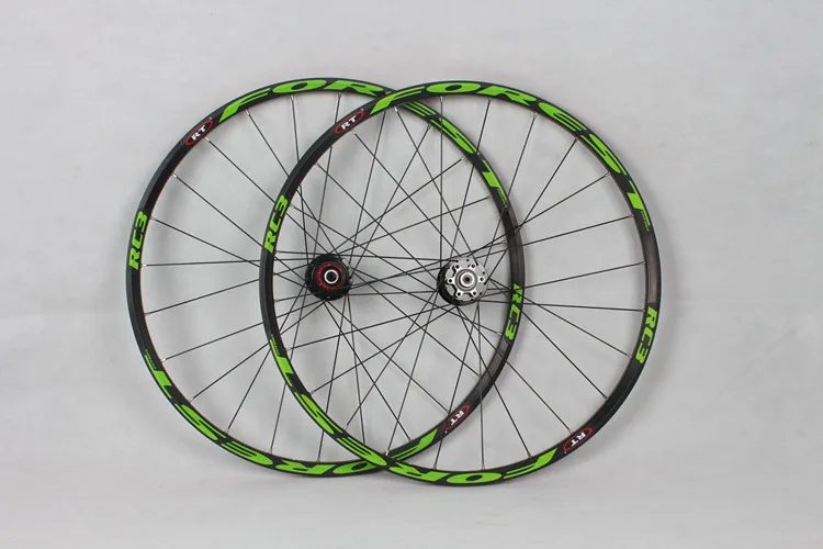 Discount RT 26inch ultra light wheels sealed 5 bearing disc wheel wheelset 27.5inch MTB mountain bike wheels bicycle disc brake wheelset 4
