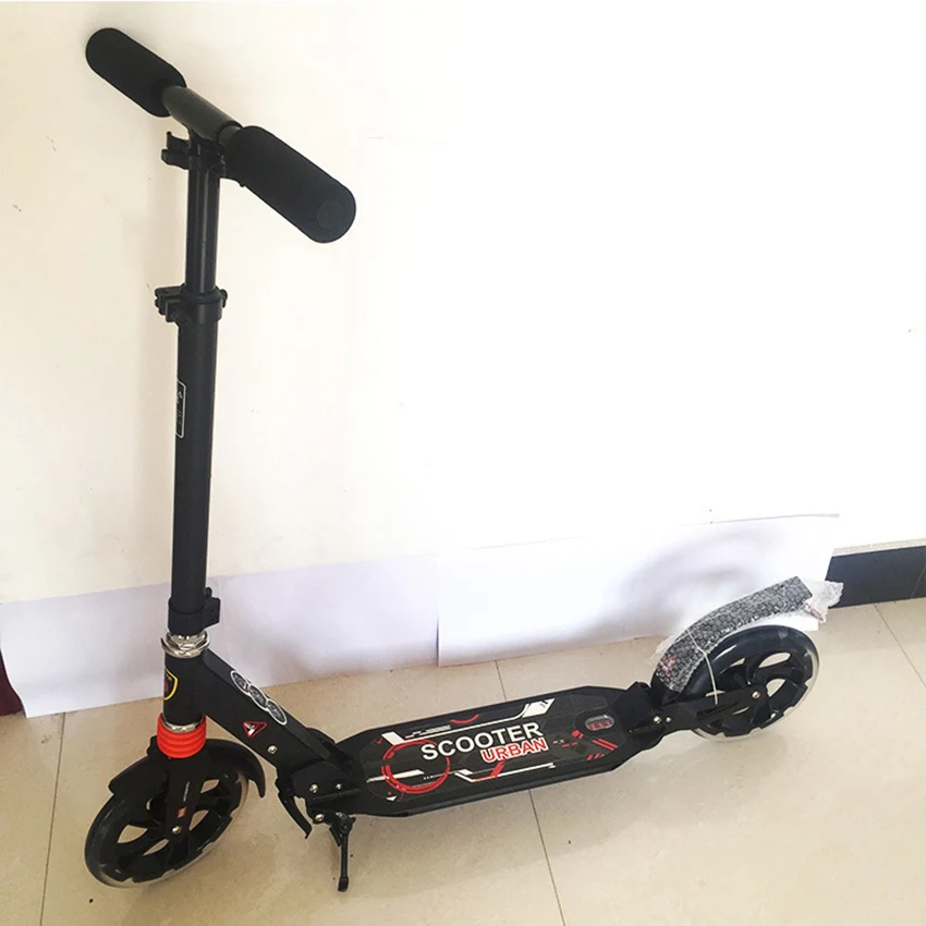

FJ0085 T-Style Scooters Lightweight Height Adjustable Aluminum Alloy Scooters Foldable Adult or Child Stepper Foot Scooters