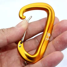 4 шт./упак. Пластиковый Карабин для альпинизма d-кольцо брелок для ключей с карабином крюк для кемпинга с пряжкой грузоподъемность 1200 кг каждая деталь