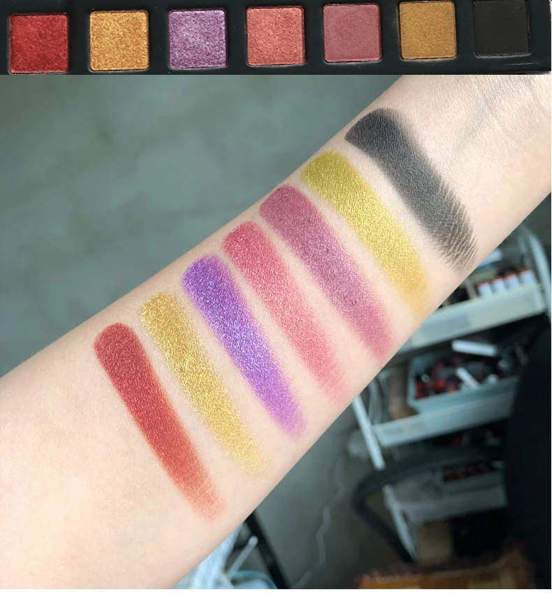 Красочные Тени для век Палитра shimmer Matte 35 цветов Shimmer Blendable Bright Eye Shadow Pallete шелковистая пудра пигментный макияж набор