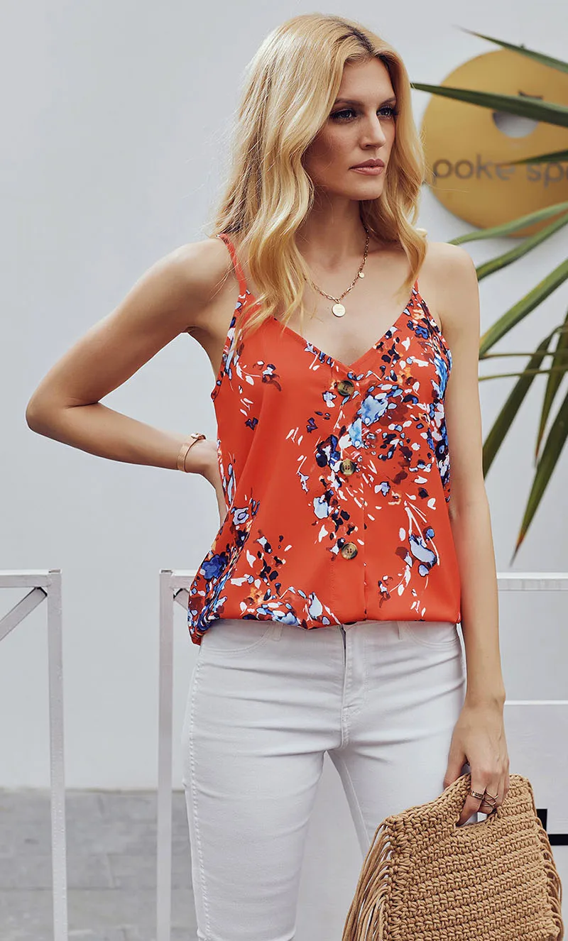 Orange-Floral-Print-Button-Down-Tank-Top-LC251993-14-3