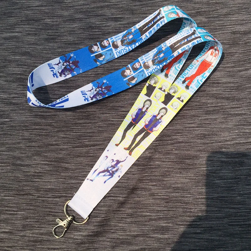 

Anime YOI YURI on ICE Printed Neck Lanyard Clip Badge Cards Polaroid Camera Call Phone Key Chain Straps Gift 1pc