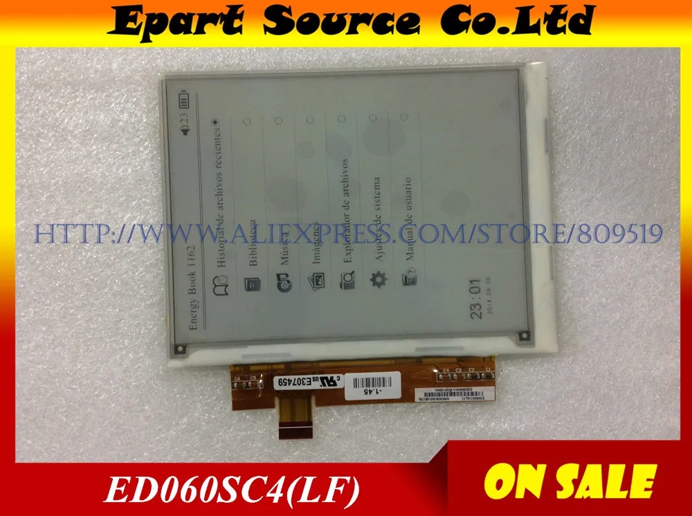 

Free shipping 2pcs/lot Original ED060SC4 ED060SC4(LF) 6" e-ink/ebook LCD screen For Amazon kindle 2 PRS500/600 PocketBook 301