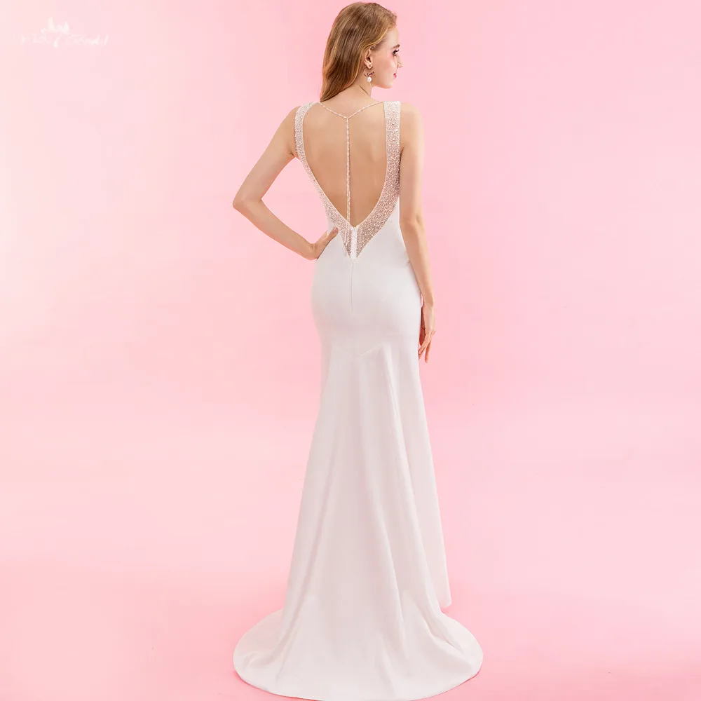 RSW1326 реальные фотографии Yiaibridal Vestido Noiva Simples Русалка сексуальные свадебные платья с открытой спиной