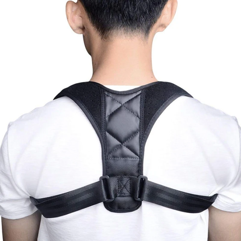 

Adjustable Back Posture Corrector Clavicle Spine Back Shoulder Lumbar Brace Support Belt Posture Correction Prevents Slouching