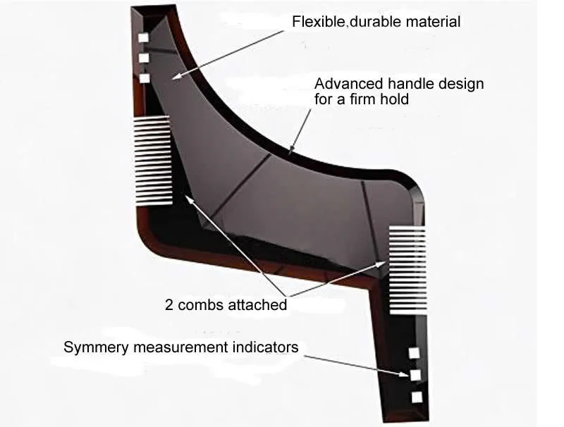 Beard Styling Shaping Template