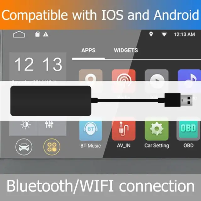 Kablosuz Akıllı Bağlantı CarPlay için Otomatik USB Dongle için Android Araba Oyuncu