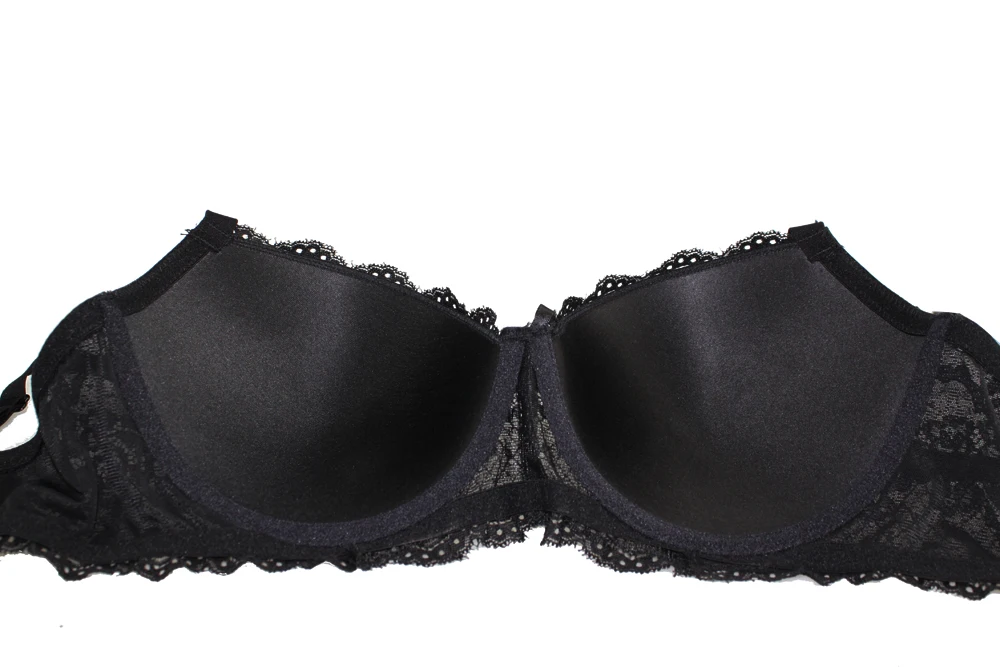 Sexy Black Lace Push Up Bra Ultra Boost Brassiere Plus Size Bras For Women D DD DDD E F G 30 32 34 36 38 40 42 44 46 #7609