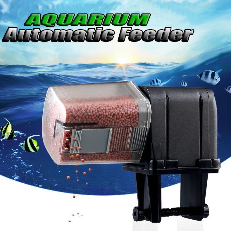 

1PC Digital Automatic Electrical Plastic Fish Tank Timer Feeder Home Aquarium Tank Food Feeding Portable Adjustable Auto Feeder