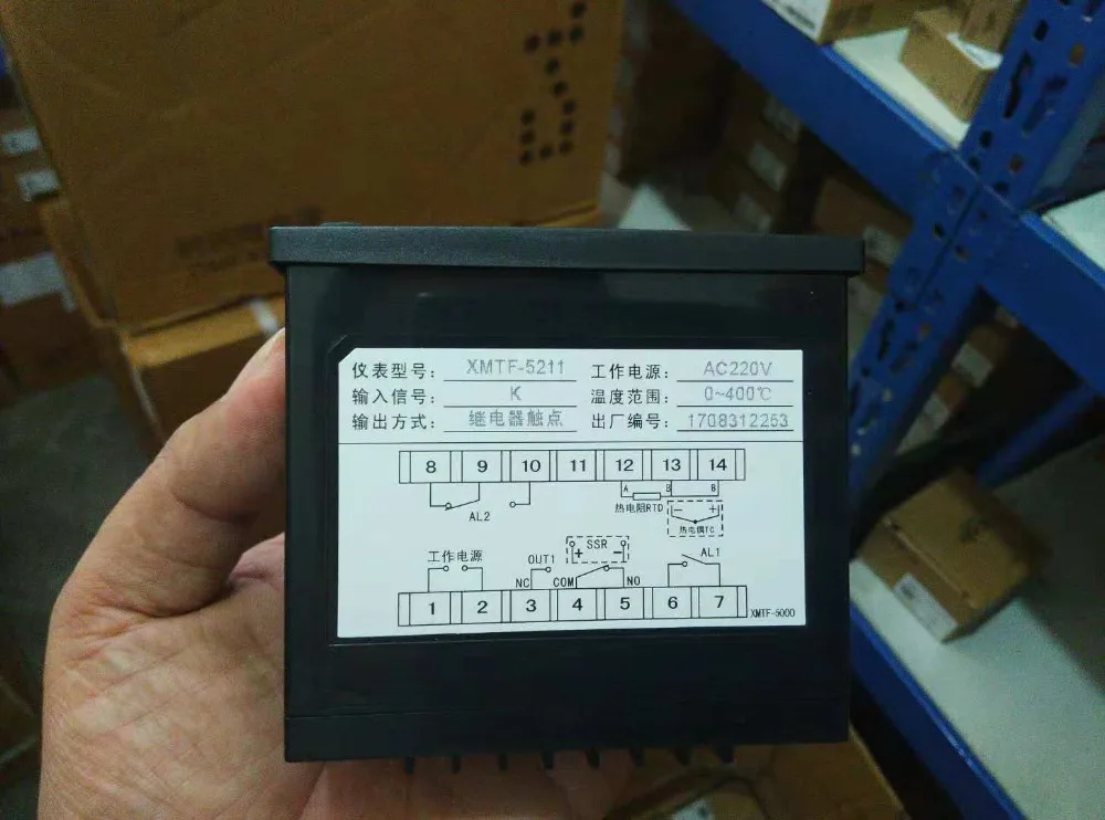 

Brand new original authentic C-Lin thermostat XMTF-5211 K type 400 degree temperature controller AC220V relay output