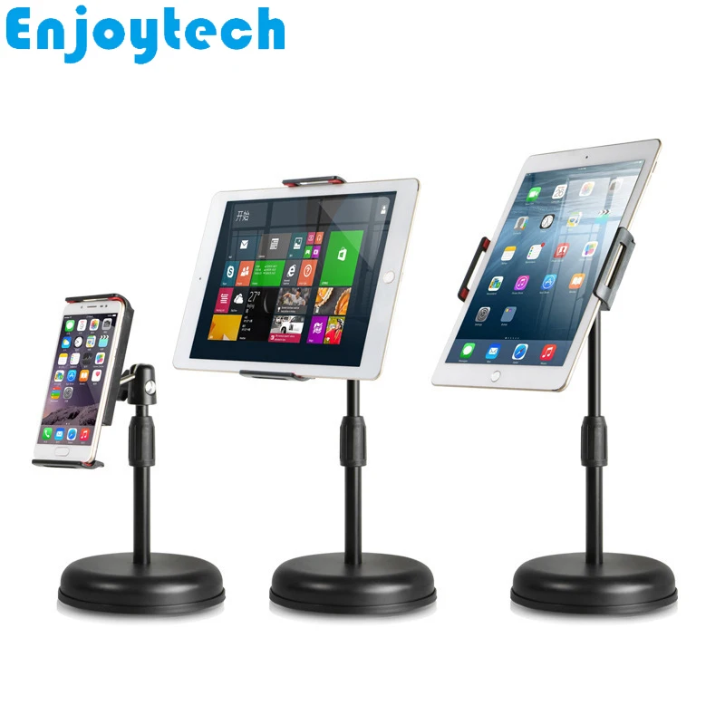 

New Tabletop Mounts Stands with Holder for iPad Tablets PC iPhone Samsung Huawei Xiaomi Mobile Phones Tripod for Video Bloggers
