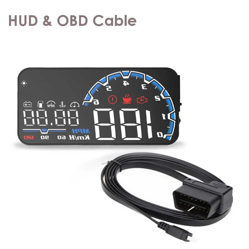 

Auto Car HUD Head Up Display Car Diving Data Speed Projector Dashboard Speed Monitor OBD2 Diagnostic Tool Head-Up Display