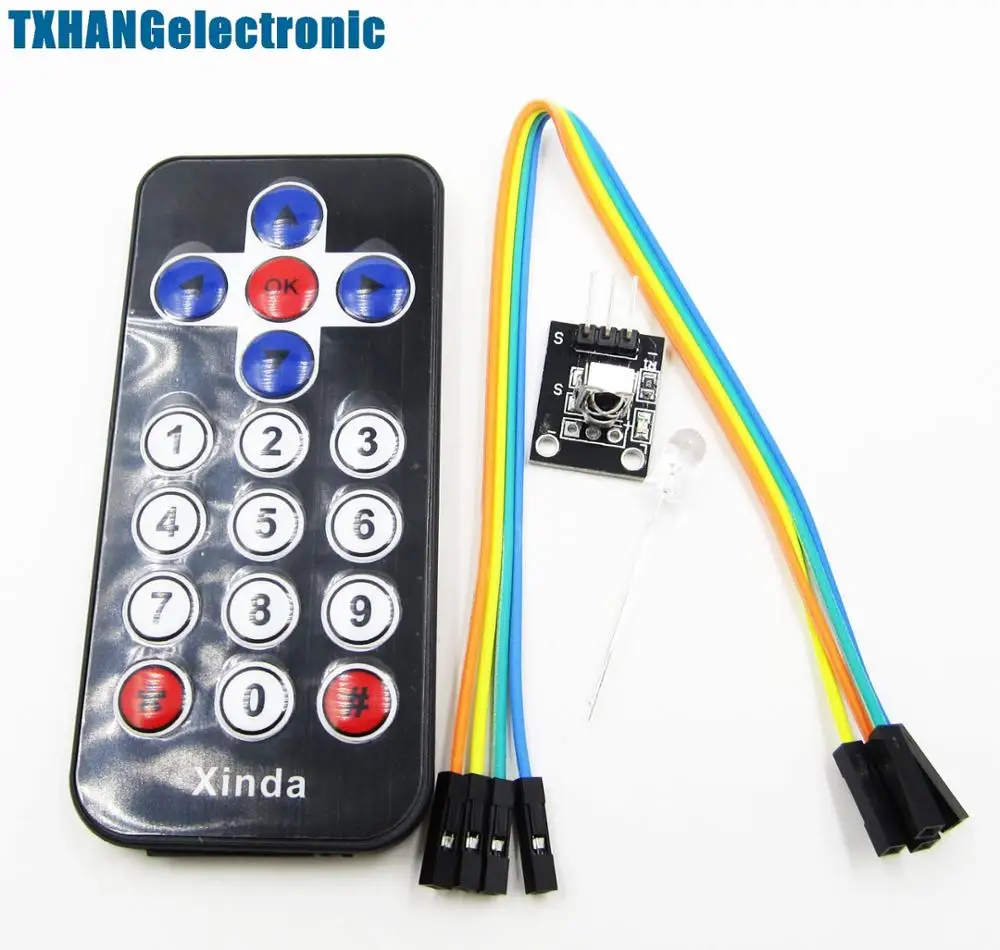 

Integrated Circuits Infrared IR Wireless Remote Control Module Kits DIY Kit HX1838 For Arduino Raspberry Pi