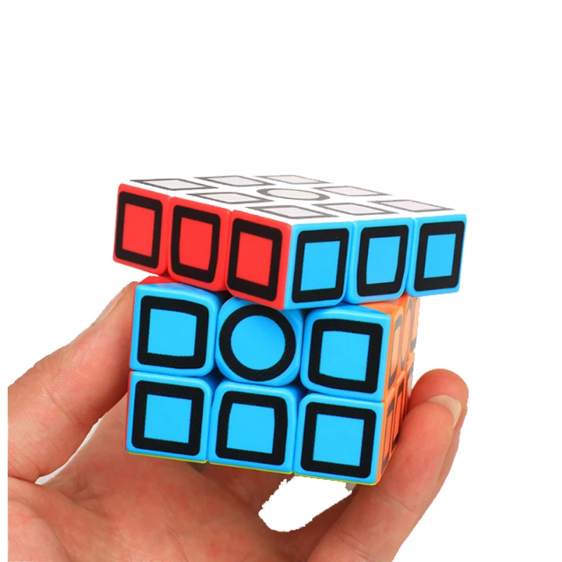 ZCube 3x3x3 углеродное волокно наклейка Magic speed Cube Обучающие игрушки для детей подарок 3x3x3 Magico Cubo