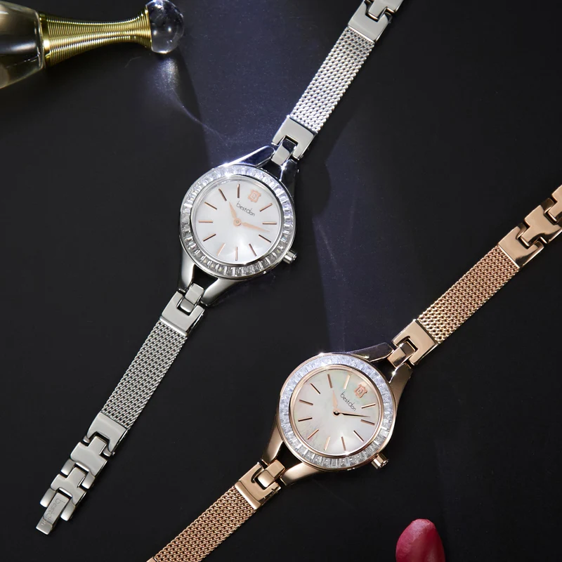 

Bestdon Top Brand Fashion Ladies Quartz Watches Bracelet Female Diamonds Quartz Watch Women Thin Casual Strap relogio feminino