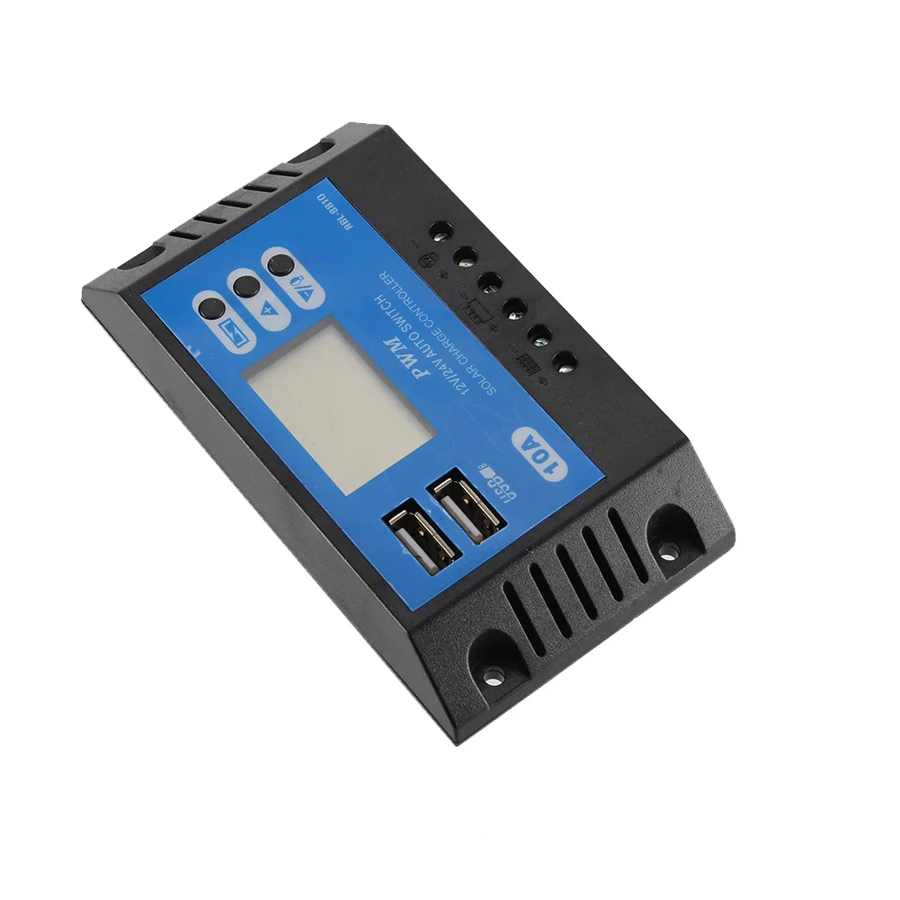

Solar Power Panel Controller PWM 10A Dual USB Output Mobile Phone Charging HD Display WWO66
