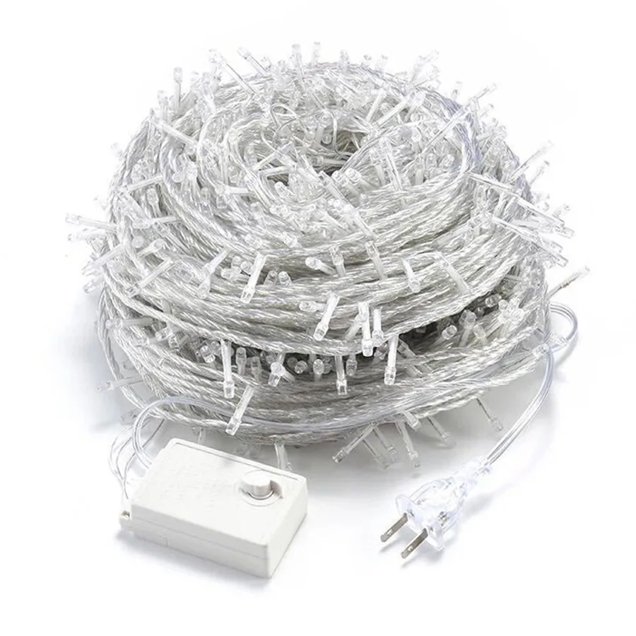 Thrisdar 100M 1000 LED Christmas LED String Light Outdoor Wedding Party Holiday Fairy Light Garden Backyard Fairy Garland Light