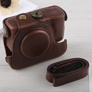 

PULUZ Full Body PU Leather Digital Camera Bag Case For Canon G16 Digital Camera Cover Cases with Strap