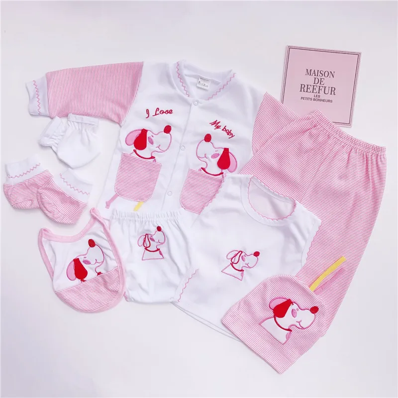 Импортные товары; хлопковый костюм с длинными рукавами для новорожденных; простая хлопковая одежда для новорожденных; Всесезонная Одежда для младенцев - Цвет: 0-6M