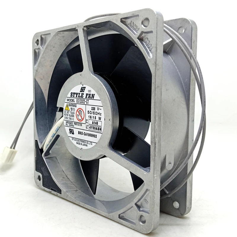 Ventilador 220 v 120 Milímetros fã Estilo Original 12038 Us12d22-gt 220 v Inversor Plc ac Ventilador de Refrigeração - Imagem 2