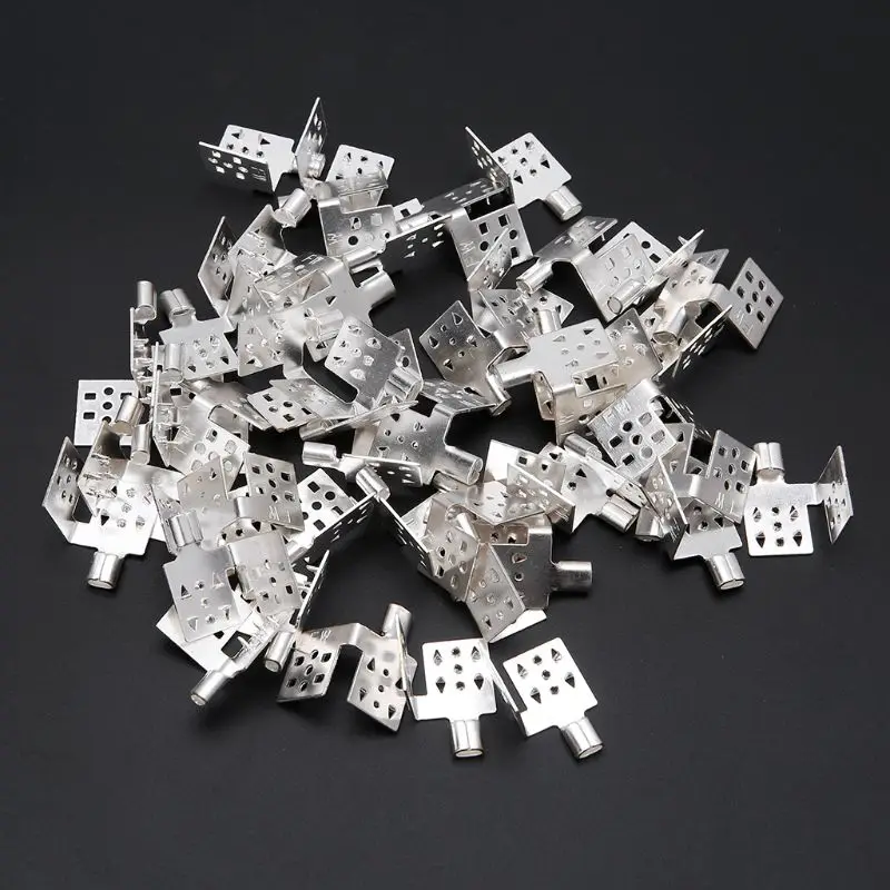 

50pcs Clamp Crimp Terminal Connectors For Underfloor Heating Film Installation