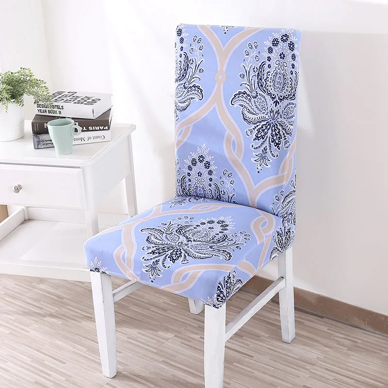 Monily 1 шт. чехол на стул в скандинавском минималистичном стиле для офиса и кухни чехол на стул с геометрическими цветами защитный чехол на стул для столовой - Цвет: 4