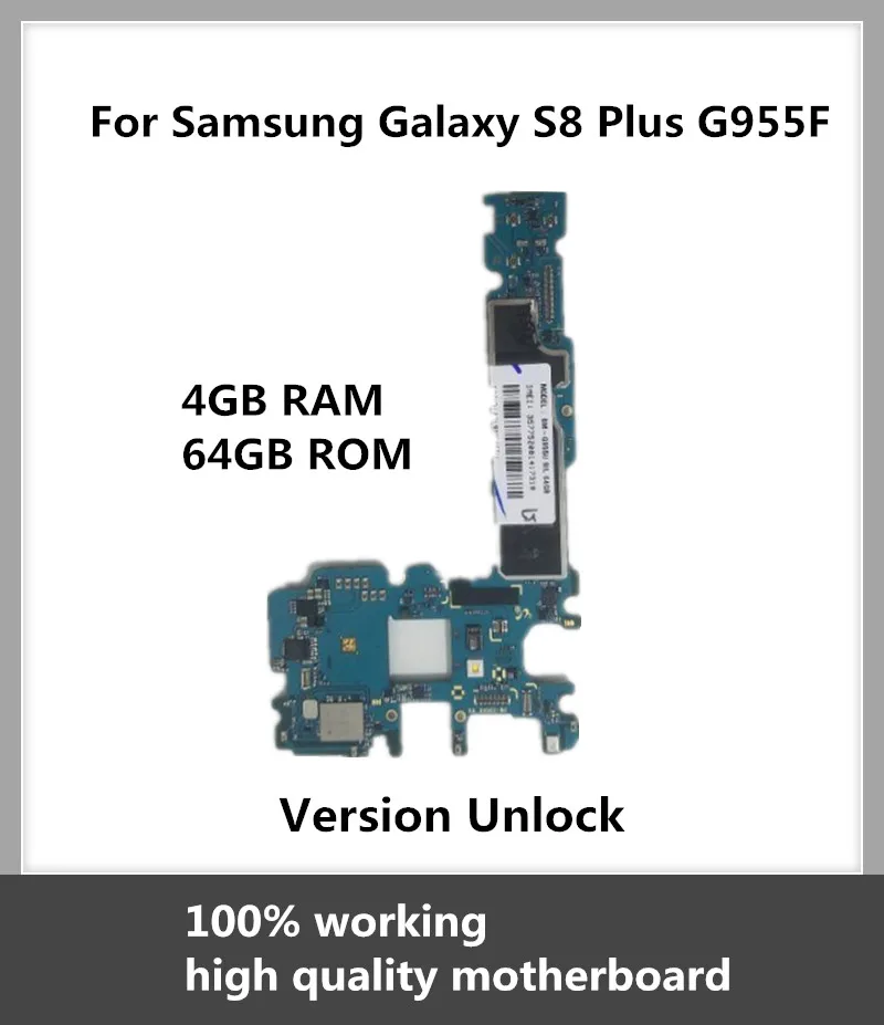 Материнская плата для Samsung Galaxy S8 Plus G955F 64 ГБ оригинальная материнская