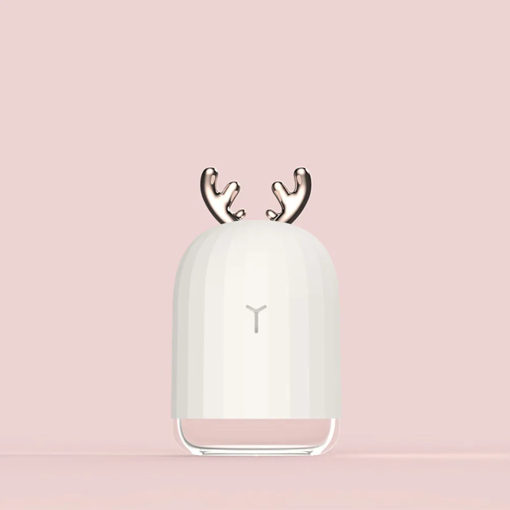 

USB Portable Cute Deer/Rabbit Night Light Mini Cool Mist Air Humidifier with Auto Shut-Off for Bedroom Baby Room Home Office