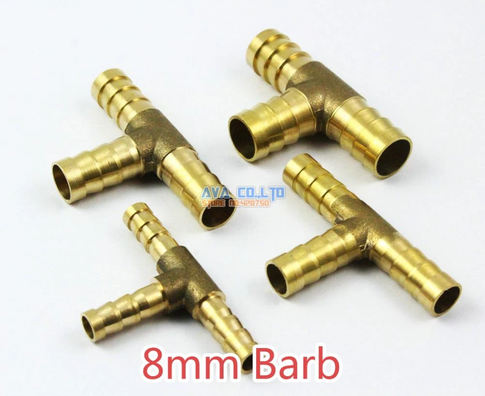 VARIOUS SIZE BRASS Y JOINER Various Piece Fuel Hose Gas Joiner TEE CONNECTOR