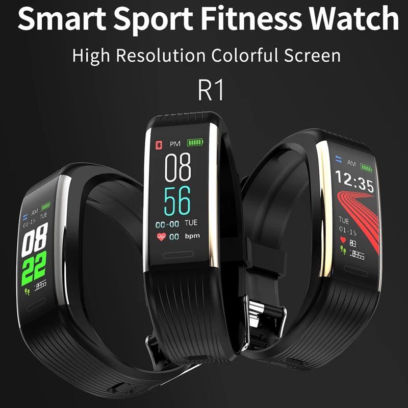  HETNGSYOU Smart Band Heart Rate Blood Pressure Monitor High Brightness Colorful Screen Smart Bracel - 4000016536762