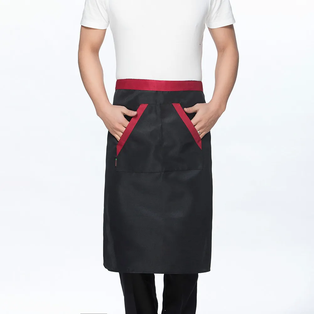 Униформа шеф-повара ресторана отеля с короткими рукавами дышащие рубашки официанта рабочая одежда комбинезоны кулинарная куртка одежда - Цвет: Apron 3