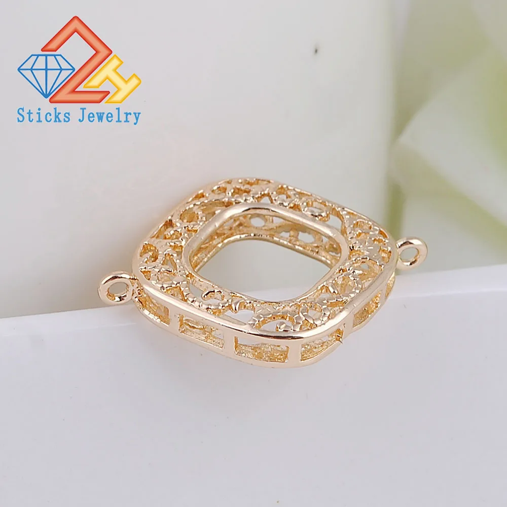 Diy Charms Wholesale Jewelry Materials KC Gold Package Gold Brass