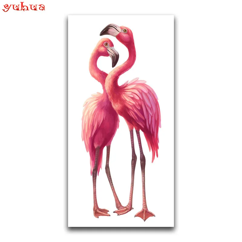 

5D DIY Diamond painting Cartoon Flamingo Full Round Diamond mosaic Animal Full Square Diamond embroidery Cross stitch colorful
