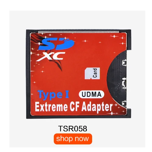 TISHRIC Micro SD TF для карты CF адаптер для MicroSD/HC для компактной вспышки типа I считыватель карт памяти конвертер для камеры