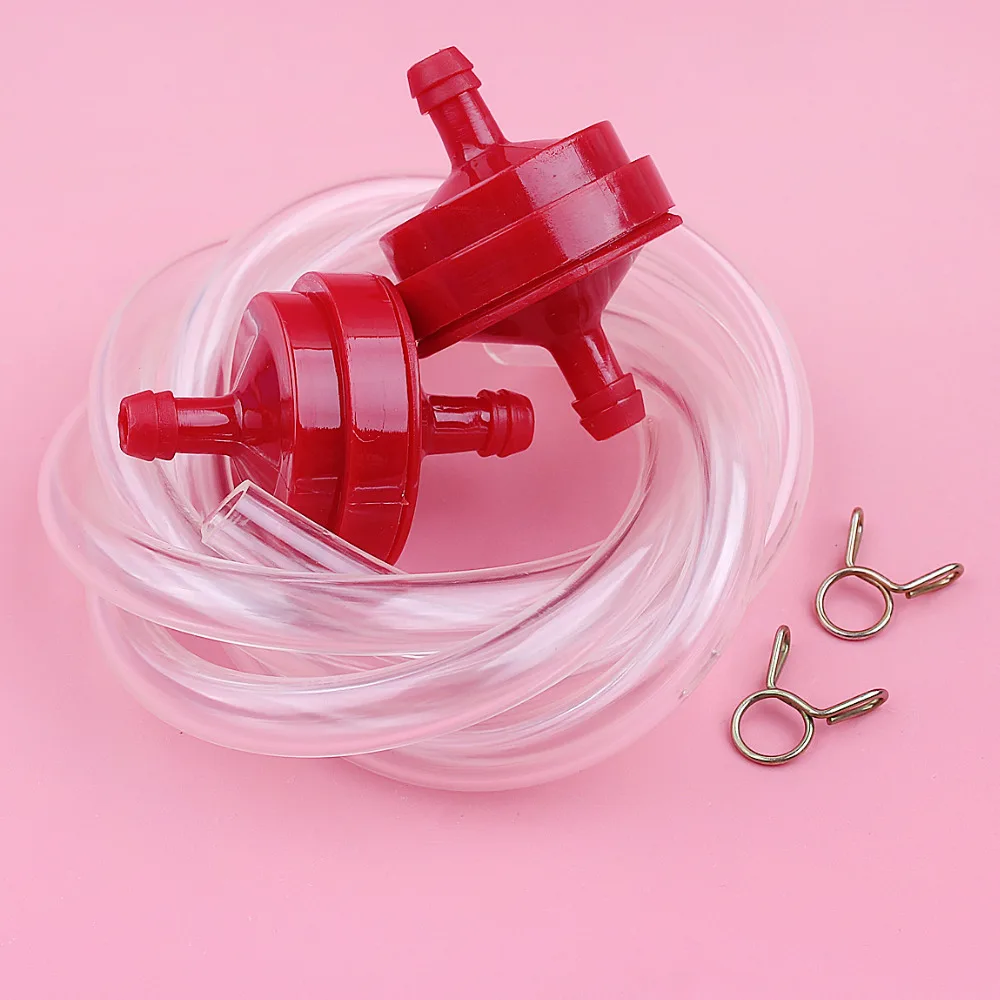 298090S Briggs /& Stratton Fuel Filter 1//4/" Line Replacement Kit With Clamps