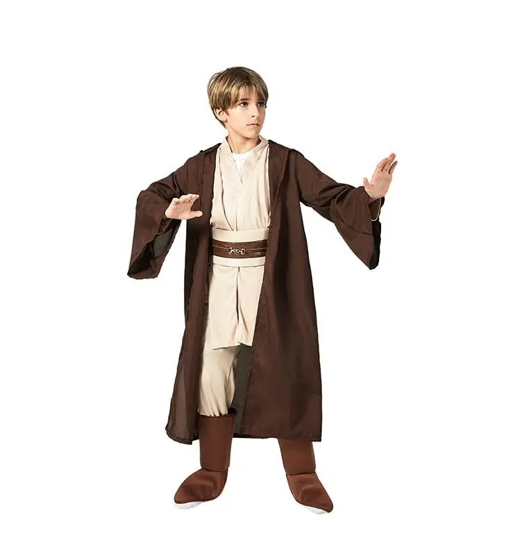 

high quality Star Wars Jedi Warrior Full Set Cosplay Costume Obi Wan Kenobi Costume Tunic For Children Kids