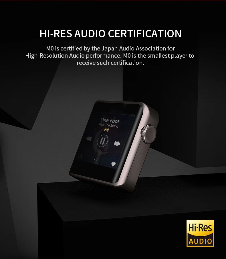 Xiaomi MP3 Mijia M0 музыкальный плеер мини портативный HD сенсорный экран Bluetooth 4,1 Металл HIFI MP3 Hi-Res портативный плеер