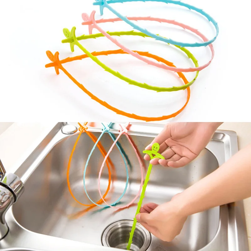 Multi-Color Household Sink Sewer Dredge Pipeline Cleaning Hook Practical for Kitchen Tools Hot sale | Дом и сад