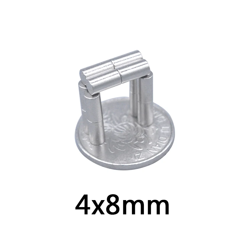 

50pcs 4mm x 8mm Strong Round Magnets Dia Neodymium Magnet Rare Earth Magnet 4*8 Magnet