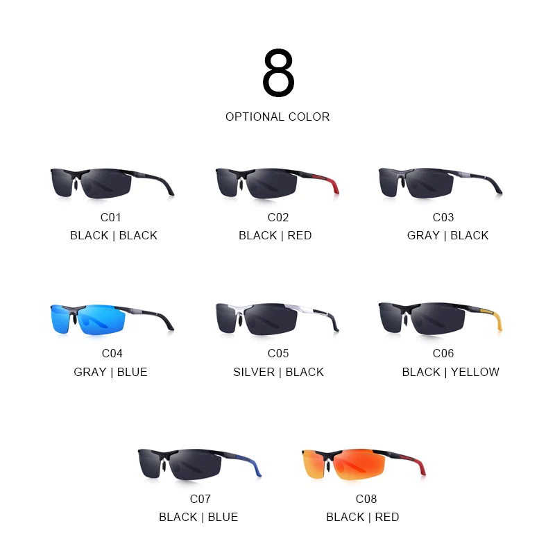 Goede MERRYS ONTWERP Mannen Klassieke Aluminium Zonnebril HD Gepolariseerde Zonnebril Voor Driving Outdoor Sport UV400 Bescherming S8530
